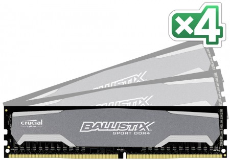 マイクロン、Crucialブランドのゲーマー向けDDR4メモリ「Crucial Ballistix Sport DDR4」など2種