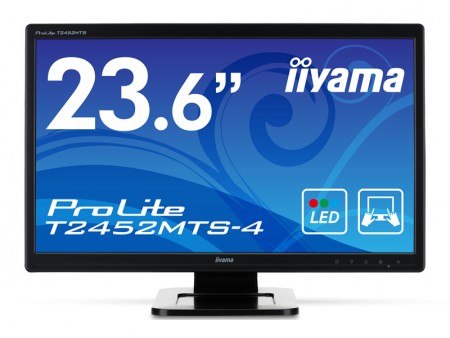 操作性良好の光学カメラ方式採用23.6インチタッチ液晶、iiyama「ProLite T2452MTS-3」