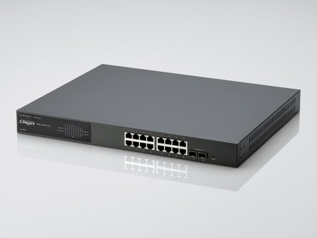 Webブラウザ経由で詳細設定ができる16ポートギガビットハブ、エレコム「EHB-SG2A16」シリーズ