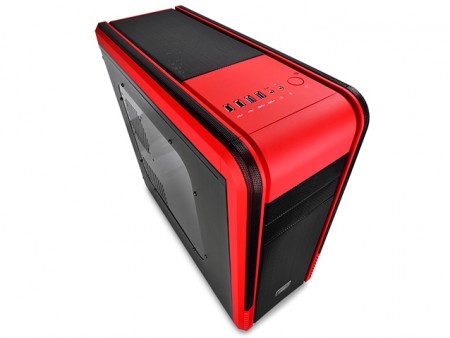 リモコンでカラーを変更できるLEDストリップ付属のミドルタワーケース、Deepcool「PANGU SW-RD」