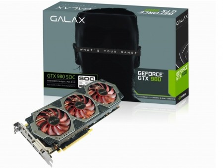 GALAX、ブースト1,329MHzのSOC版GeForce GTX 980「GF PGTX980-SOC/4GD5」発売