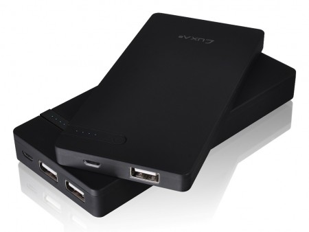 LUXA2、容量5,000mAhと10,000mAhを用意したスリム型モバイルバッテリ