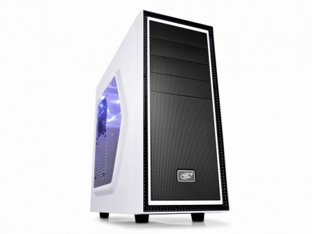 黒と白のコントラストが印象的なエントリーミドルタワー、Deepcool「TESSERACT WH SW」