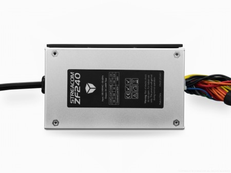 アルミニウム筐体採用の240Wファンレス電源ユニット、「ZF240」がSTREACOMから