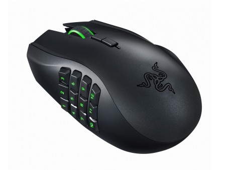 LEDカラーを1,680万色から選択できるサムボタン搭載ワイヤレスマウス、Razer「Naga Epic Chroma」