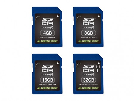 万が一の時でも安心。データ復元サービスが利用できるmicroSDHC/SDHC/USBメモリがグリーンハウスから