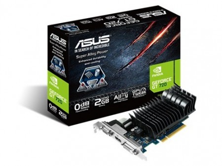 小型PCに最適。ロープロ・ファンレスなGeForce GT 720、ASUS「GT720-SL-2GD3-BRK」