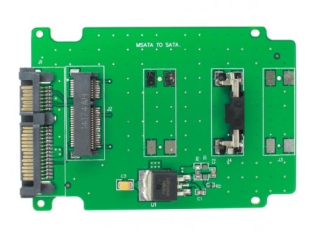 mSATA SSDのフォームファクタを変換するアダプタ基板3種が上海問屋から発売