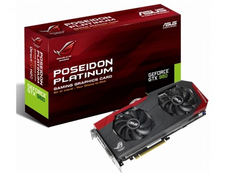 ASUS、水冷対応ハイブリッドクーラー「DirectCU H2O」搭載GTX 980「POSEIDON-GTX980」発売