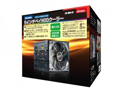 5インチベイ3段に3 5インチhddを4台搭載できるファン搭載マウンタ アイネックス Ak Hda 07 エルミタージュ秋葉原