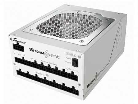 純白筐体が美しい、80PLUS PLATINUM認証セミファンレス電源、Seasonic「Snow Silent-1050」
