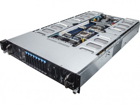 GPGPU/MICカードを8枚搭載できるHaswell-EP対応2Uサーバー、GIGABYTE「G250-S88」