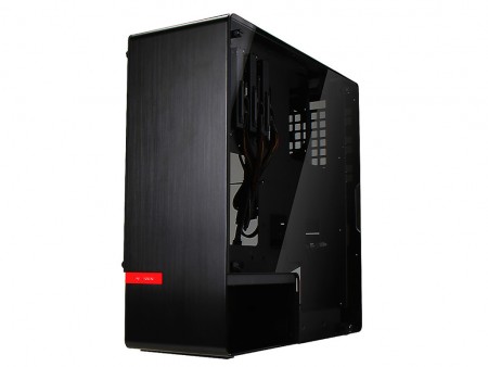 4mmアルミ合金一体成型フレームと強化ガラスで構成された、In Win「IW-CF01PLUS-BLA」
