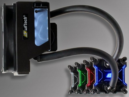 LEDイルミネーションヘッドのオールインワン水冷キットに140mmモデル。Swiftech「H140-X」リリース