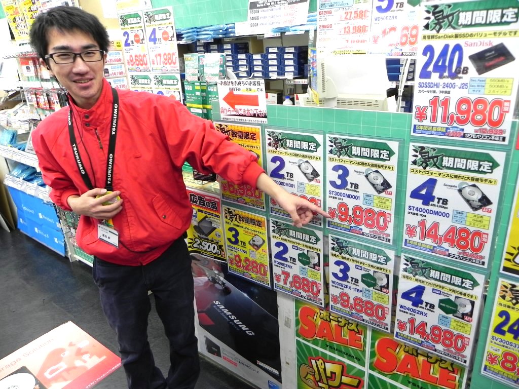 ツクモパソコン本店の濱田さん
