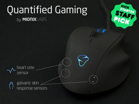 生体センサーでストレスレベルを測定できるゲーミングマウス、Mionix「NAOS QG」がKickstarterに登場