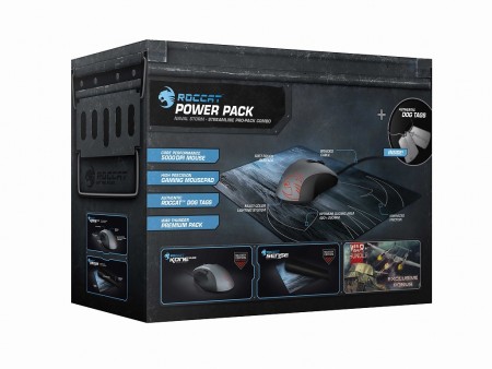 光学式最高峰「Sense Military」とコラボマウスパッドがセットになった「Power Pack」がROCCATから