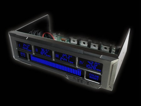 タッチパネル操作に対応する5インチベイ内蔵型ファンコン、REEVEN「Four Eyes Touch」発売