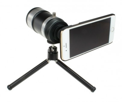 iPhone 6/6 Plusに装着できる40mm口径望遠レンズ「14倍望遠レンズ」が上海問屋から