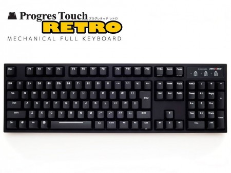 アーキサイト、刻印が消えない2色成型キャップ搭載のメカニカルキーボード「ProgresTouch RETRO」