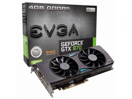 EVGA、セミファンレス動作のOC仕様GTX 970グラフィックス「GTX 970 SSC ACX 2.0」リリース