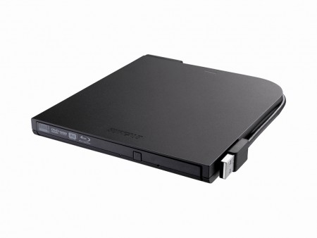 長期保存メディア「M-DISC」対応の14.4mm厚ポータブルBlu-rayドライブがバッファローから