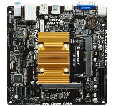 BIOSTAR、クアッドコアSoCを搭載するファンレスMini-ITXマザー「J1900NH3」