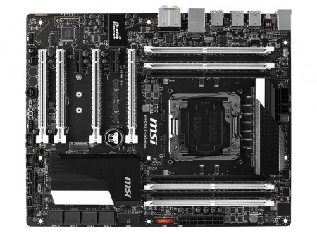 黒と白のコントラストが特徴的なX99マザーボード、MSI「X99S SLI Krait Edition」