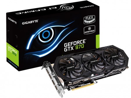 GIGABYTE、オリジナルクーラー「WINDFORCE 3X」搭載GTX 970「GV-N970WF3-4GD」