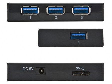 サンワサプライ、タブレットやスマホが充電できるVIA「VL812」搭載のUSB3.0対応4ポートハブ