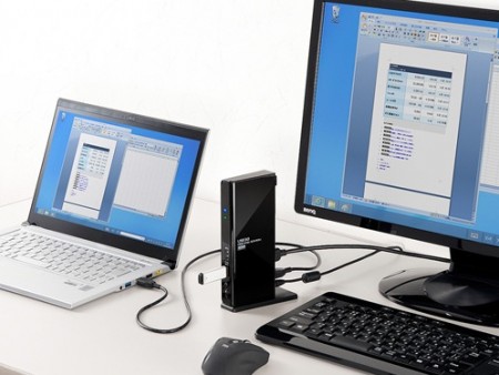 サンワサプライ、デュアルモニタ対応の多機能USB3.0ドックステーション「USB-CVDK1」
