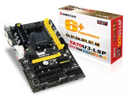 「Super LAN Surge Protection」搭載のA70Mチップ採用FM2+マザー、BIOSTAR「TA70U3-LSP」