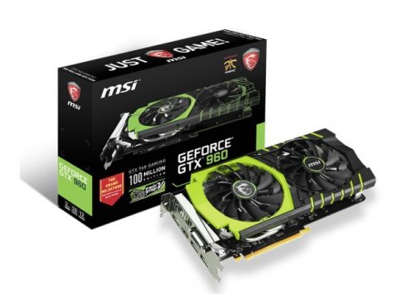 MSI、グリーンカラーのGTX 960限定モデル「GTX 960 GAMING 100ME」14日発売