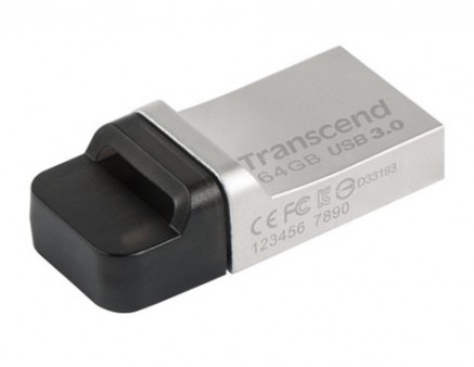 スマホで使えるmicroUSB＆USB3.0端子搭載メモリ、トランセンド「JetFlash 880」