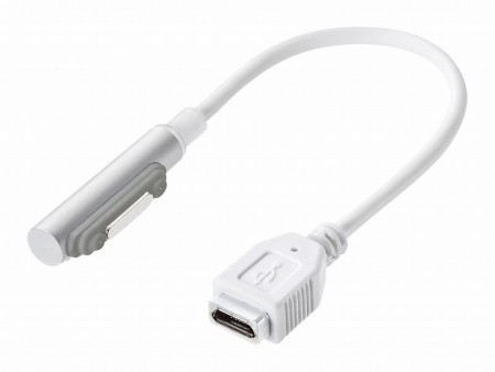 充電状況を光ってお知らせ。Xperiaシリーズ用のマグネット充電変換アダプタ、サンワ「AD-USB21XP-AL」