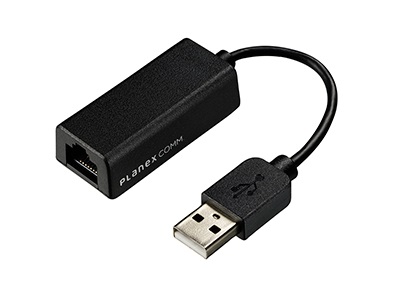 Windowsドライバを内蔵したUSB有線LANアダプタ、プラネックス「USB-LAN100R」