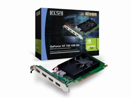 HDMI×4を搭載するマルチディスプレイ向けGeForce GT 730がELSAから