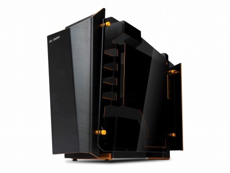 アルミ合金一体成型のオープンフレームケース、In Win「S-Frame」にゴールドモデル登場