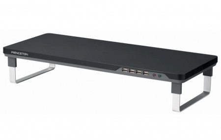 スペースを有効活用できるUSBハブ付きモニタースタンド、プリンストン「Smart Monitor Stand」