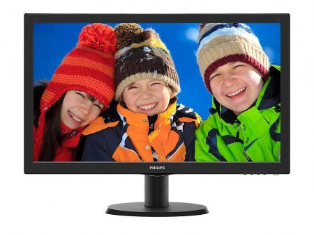 リッチブラックを鮮明に映すMVAパネル採用の23.6インチ液晶、Philips「243V5QHABA/11」
