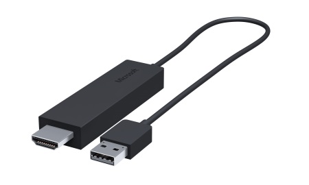 Miracast対応のワイヤレスHDMIアダプタ、マイクロソフト「Wireless Display Adapter」
