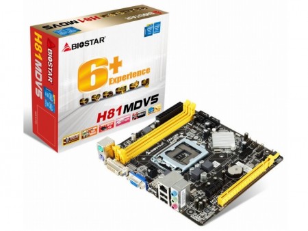 奥行170mmのコンパクトMicroATXマザーボード、BIOSTAR「H81MDV5」「H81MHV3L」