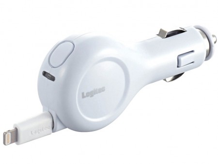 iPadでも急速充電可能な最大出力2.1A対応シガーチャージャー、ロジテック「LPA-CCI05L10」