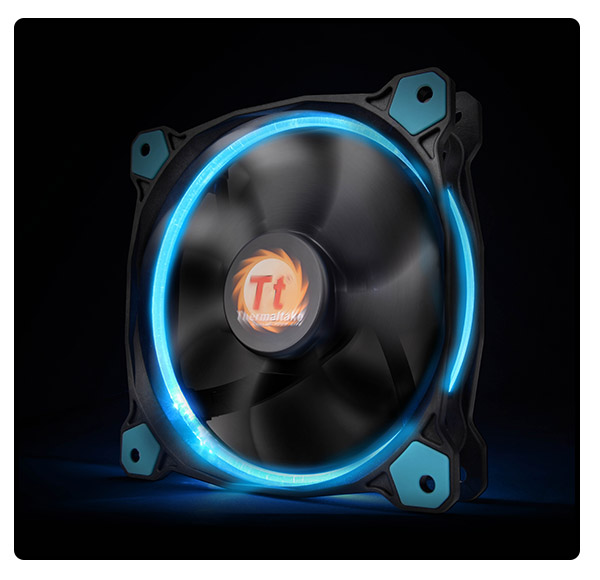 静圧性能を高めたラジエター向けLEDファン、Thermaltake「Riing」シリーズ