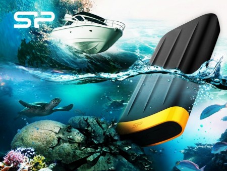 水没にも耐えられるタフネスポータブルHDD、SiliconPower「Armor A65」シリーズ