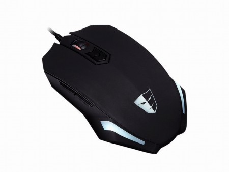 5つのプロファイルを保存できる光学式ゲーミングマウス、Tesoro「Gungnir Black」