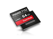 最大転送280MB/secを実現したモバイル向けNANDフラッシュ、SanDisk「iNAND 7132」シリーズ