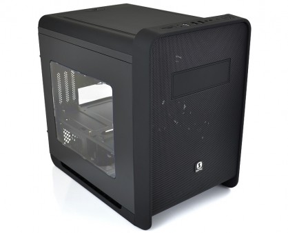 熱源分離構造のMicroATX対応ゲーミングCube型ケース、SilentiumPC「Alea M50 Pure Black」