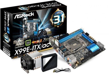 ASRock、USB3.1対応のLGA2011v3向けMini-ITXマザーボード「X99E-ITX/ac」