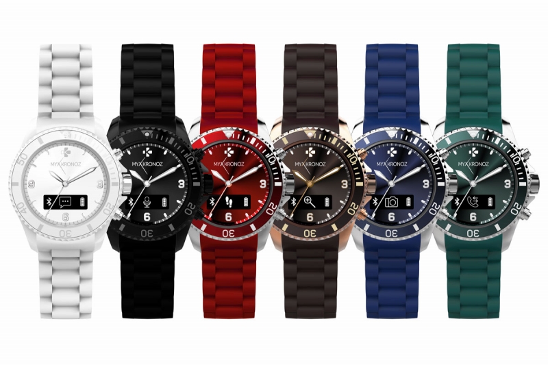 全5色のラインナップが揃う「ZeClock」。細部までこだわったデザインは秀逸で、オフィスで身につけていても違和感はない